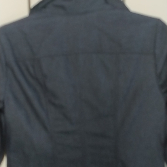 Isaac Mizrahi Shirt Dress Denim Look Navy 4 - Picture 8 of 10